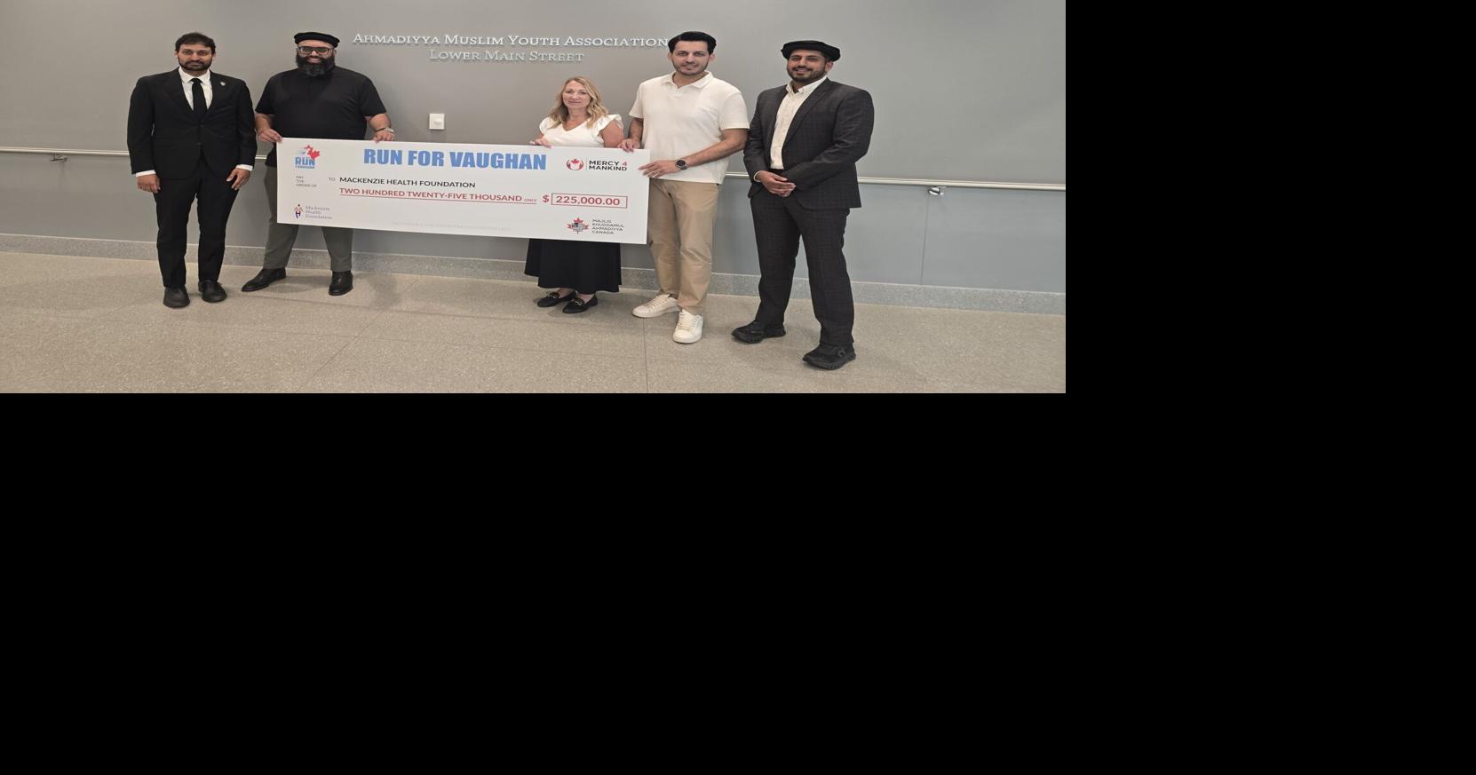 Vaughan Muslim youth group donates $225K in proceeds toward Cortellucci Vaughan Hospital