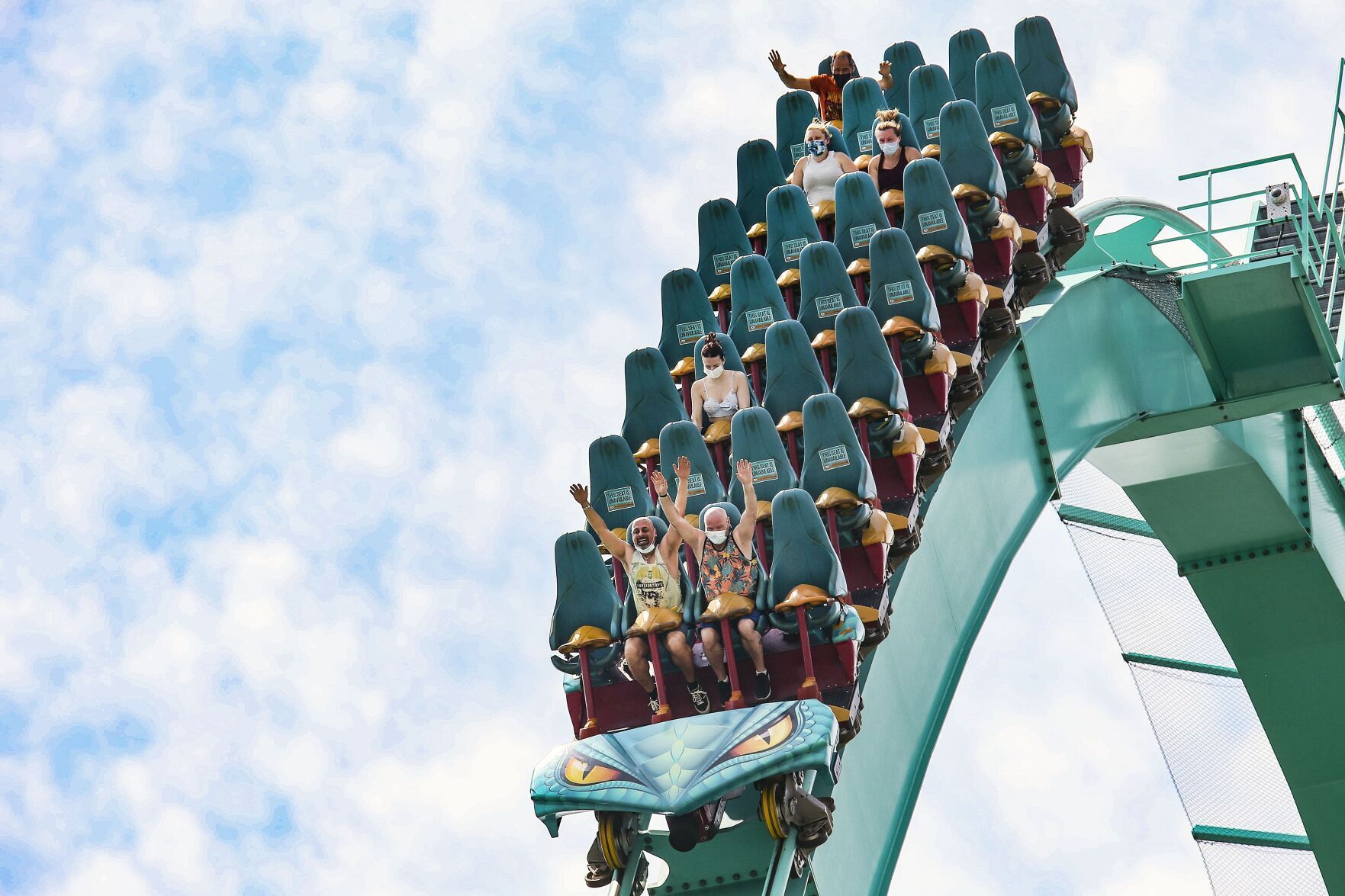 Canada s Wonderland s Leviathan roller coaster strikes bird