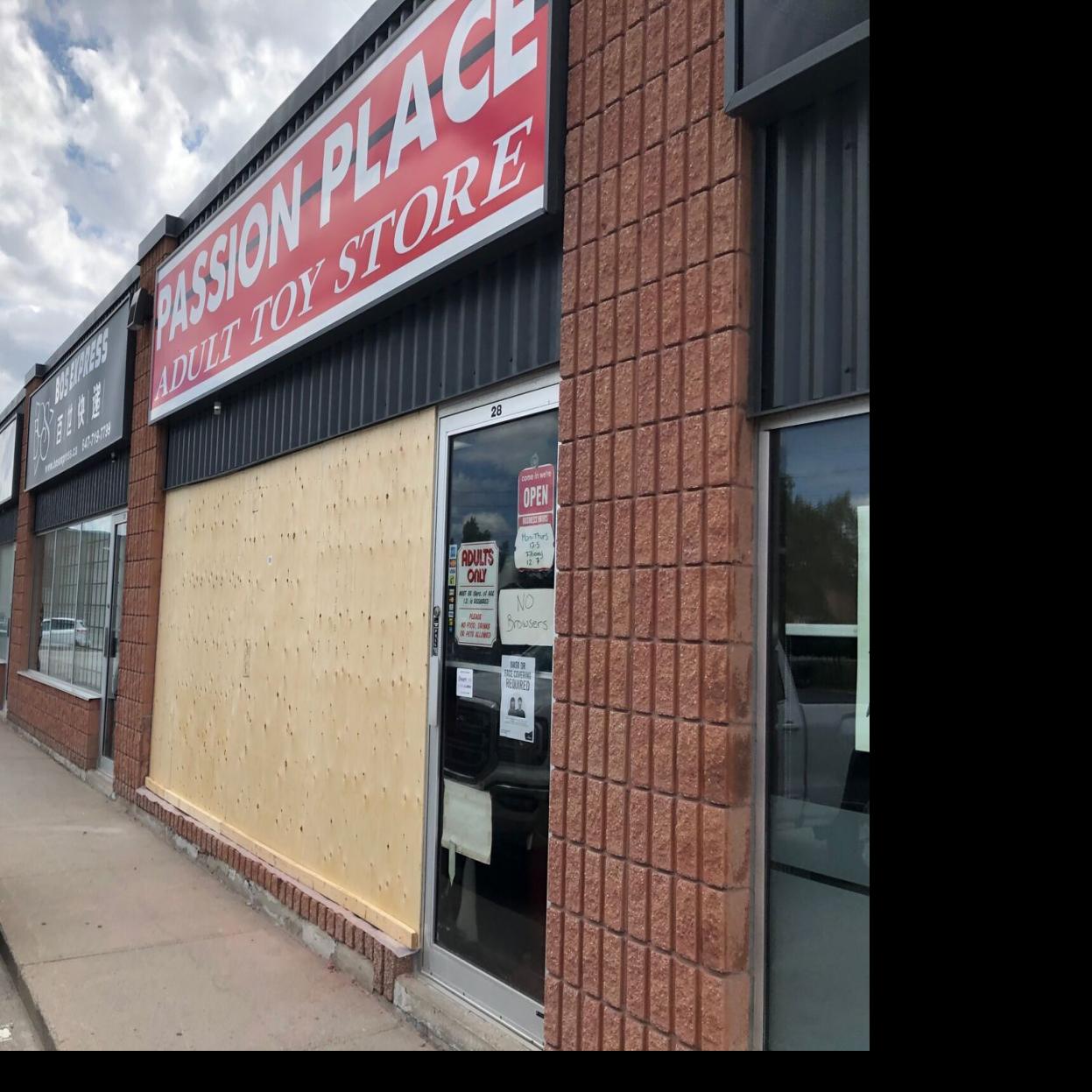 The toys are all safe': Newmarket adult store owner after SUV crashes in