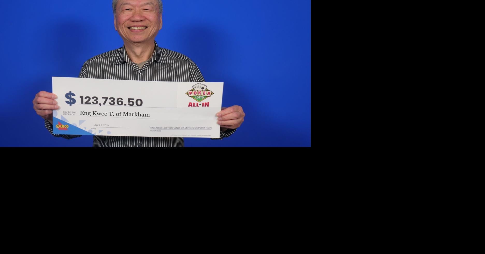 ‘I was shaking’: Markham man, 70, wins jackpot lottery prize