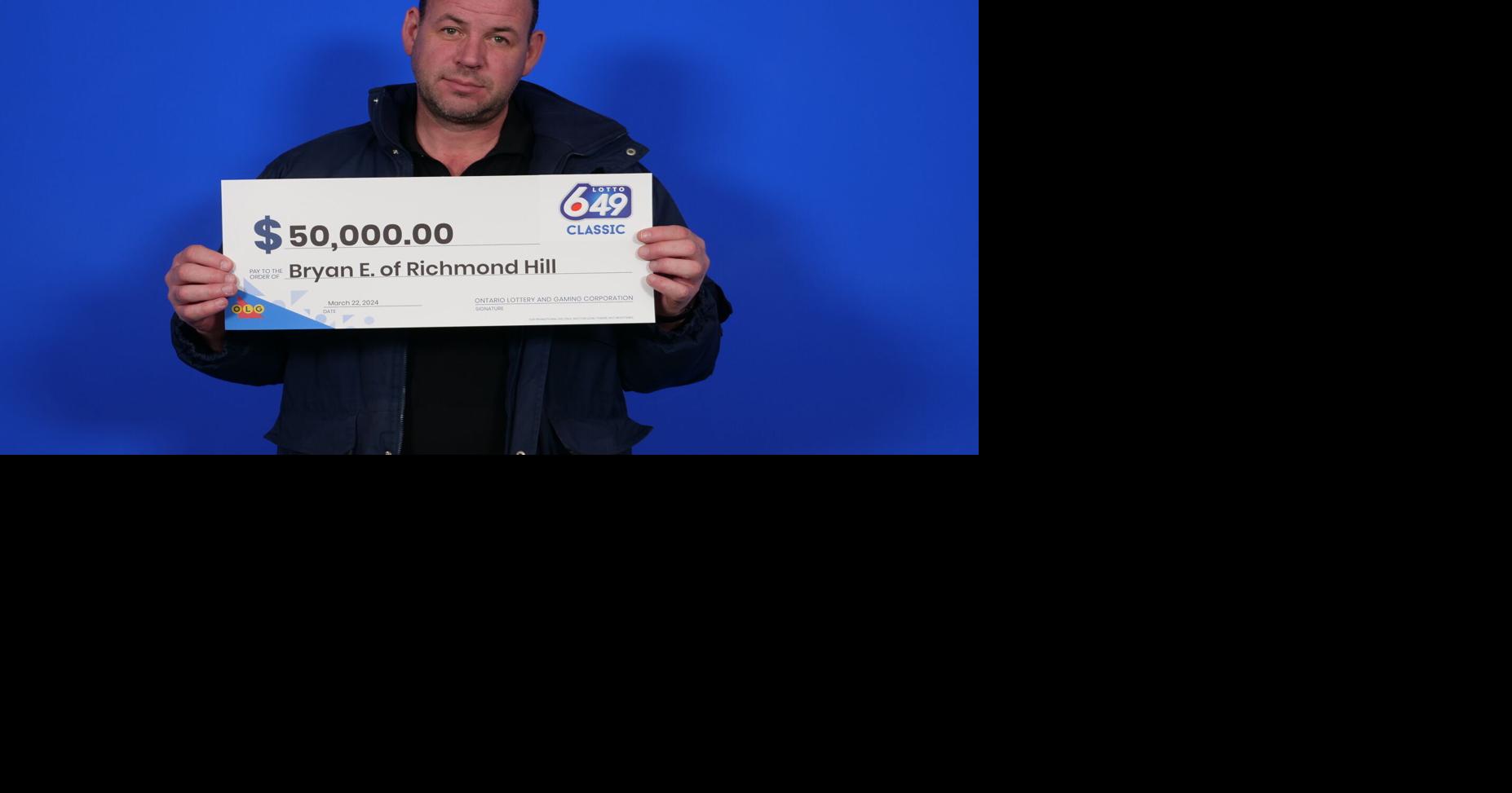 Richmond Hill man wins Lotto 6/49 prize after Shell purchase