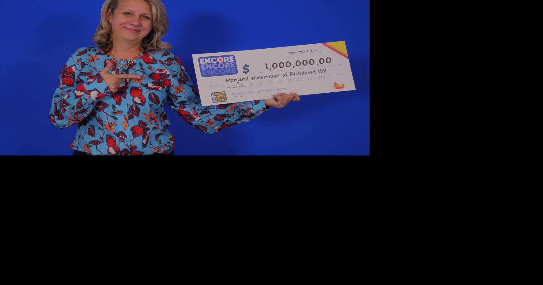 Richmond Hill woman claims $1M Encore lotto prize