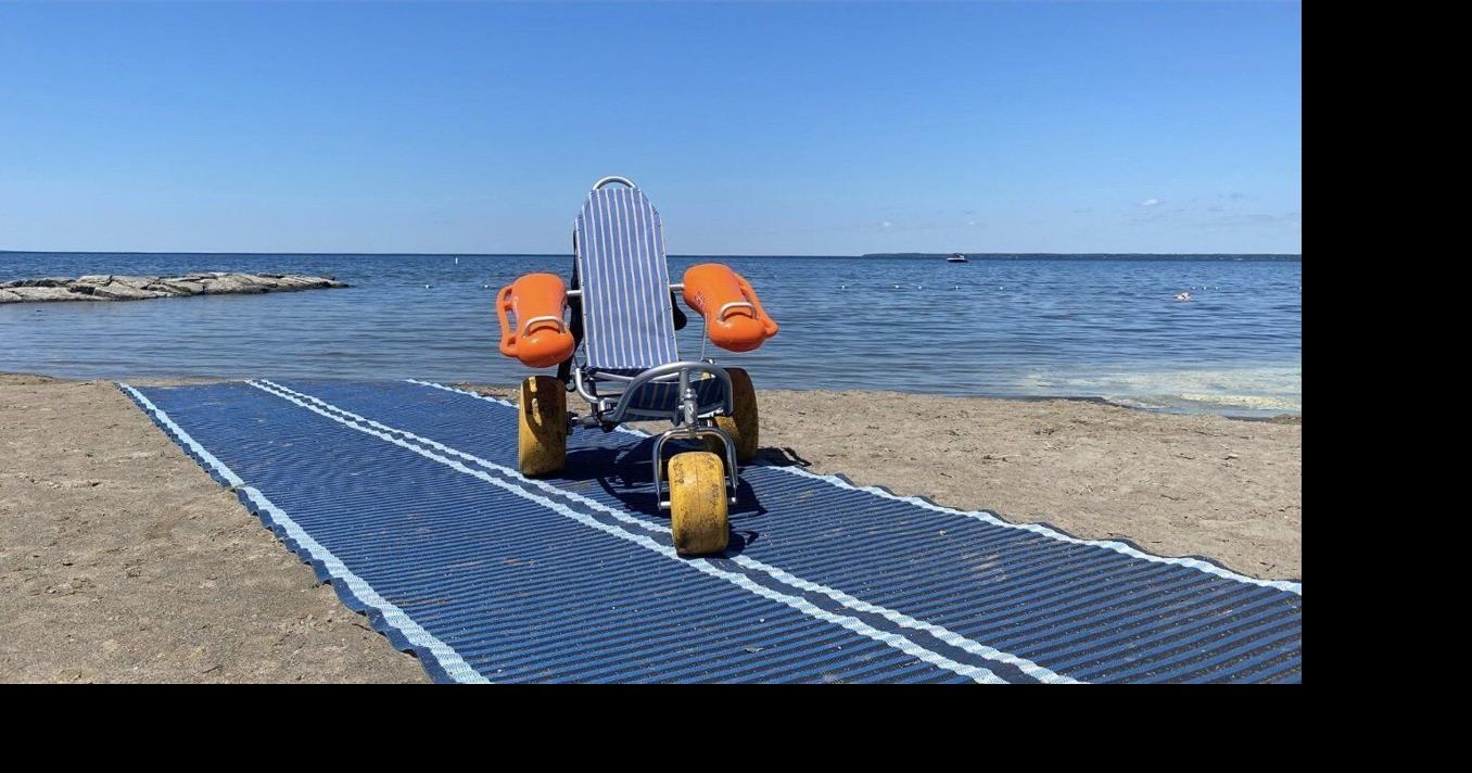 Georgina offers mobi-chair rental for people with disabilities to access De La Salle Beach
