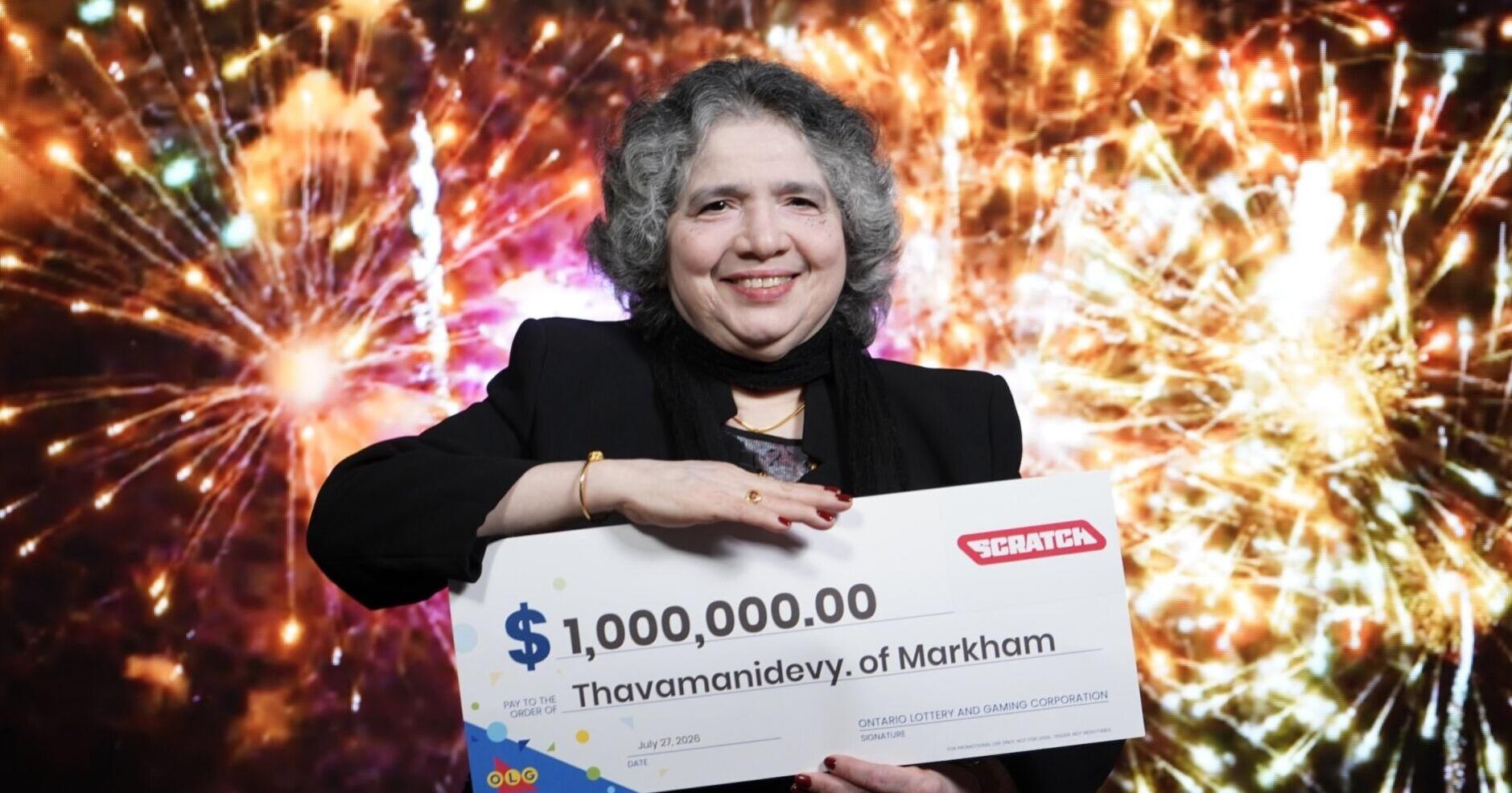 Markham lottery player wins $1 million with scratch ticket