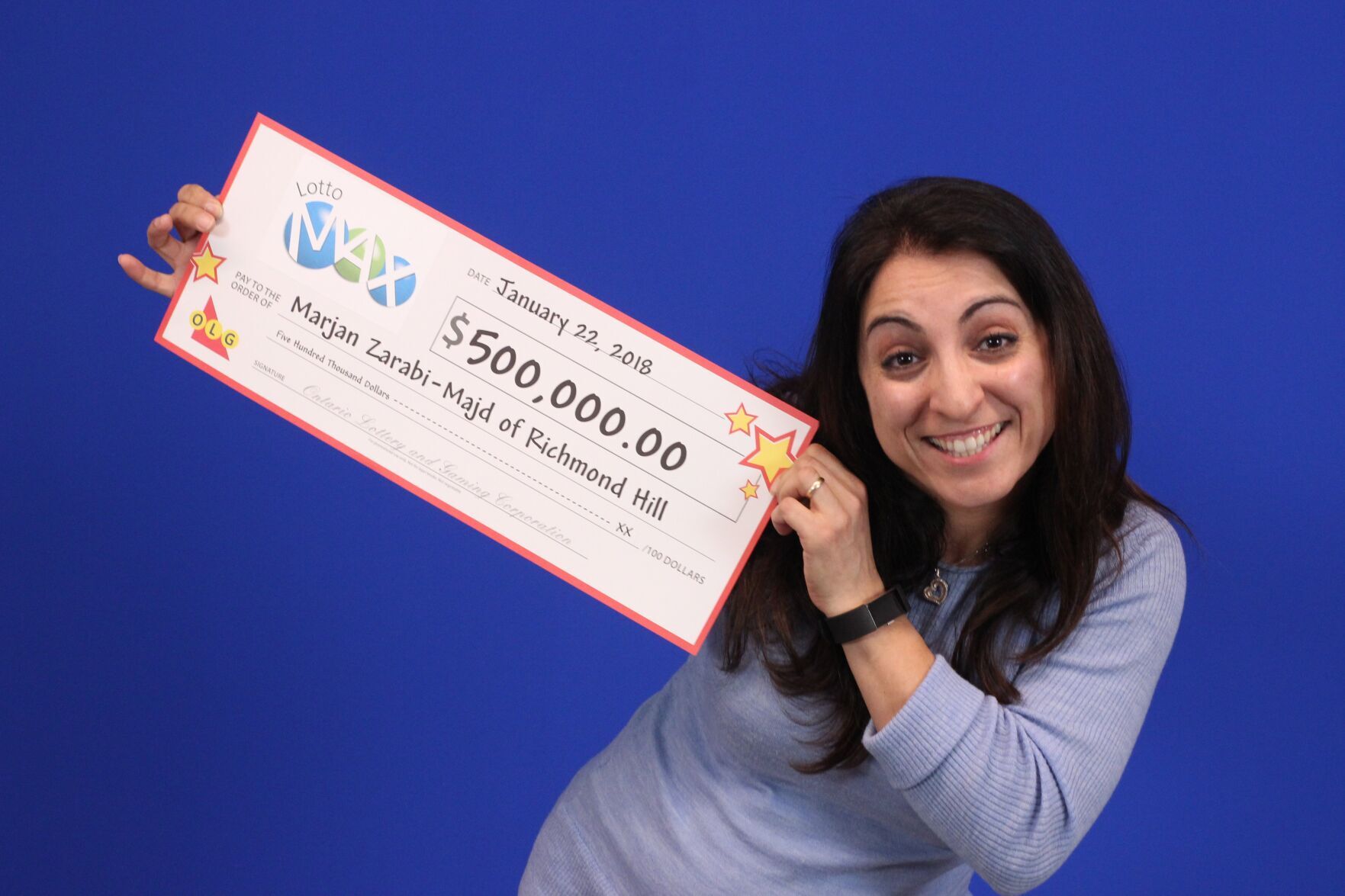 Richmond Hill woman scores 500K Lotto Max prize