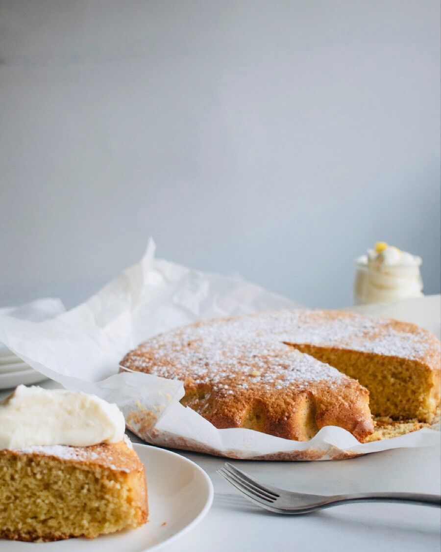 Oat Flour Sponge Cake Recipe from the Vanilla Queen