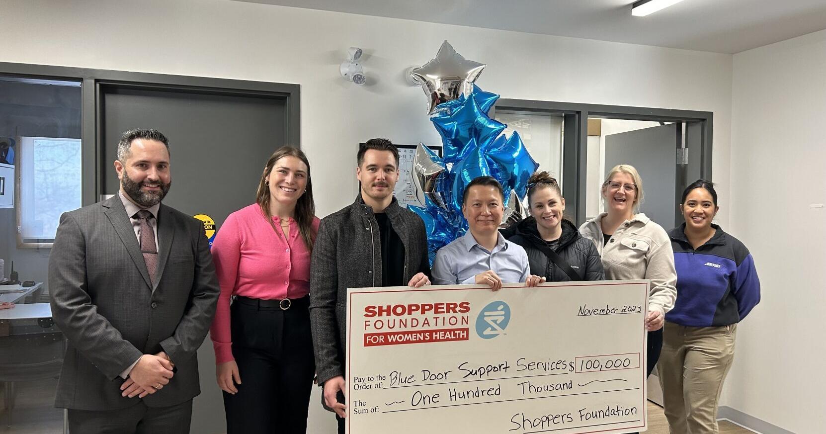 Blue Door receives $100,000 grant from Shoppers Foundation - Vimarsana News