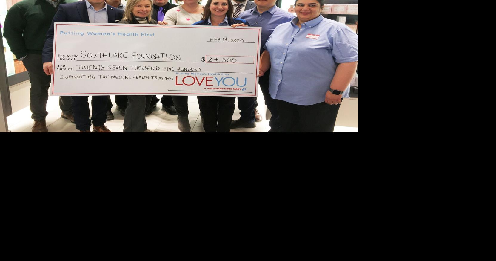 Shoppers Drug Mart stores donate to mental health at Newmarket hospital
