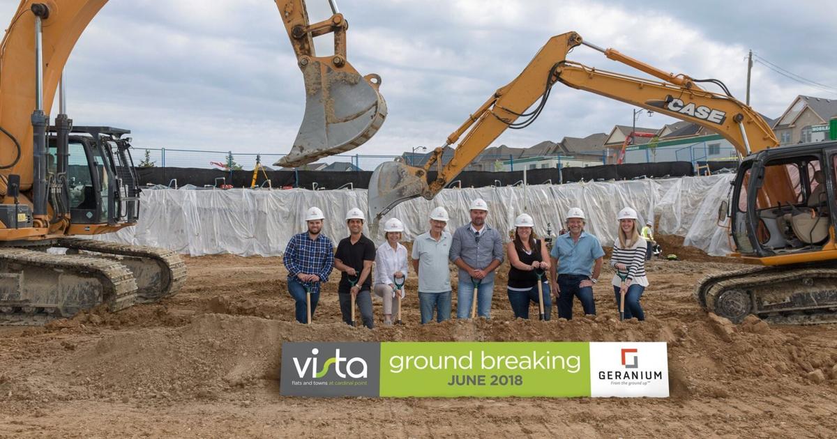 Geranium starts construction at Vista Flats and Towns in Stouffville