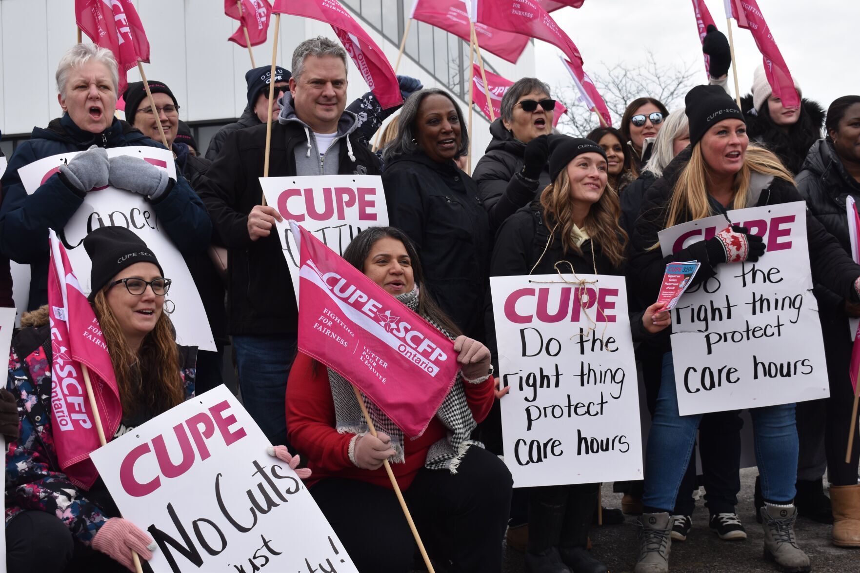 Cupe Alberta Rally CUPE Ontario rallies against senior care company in Markham