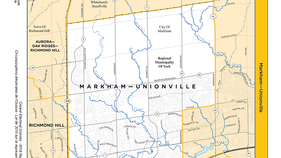 Markham Unionville Riding What you need to know about voting in Markham-Unionville