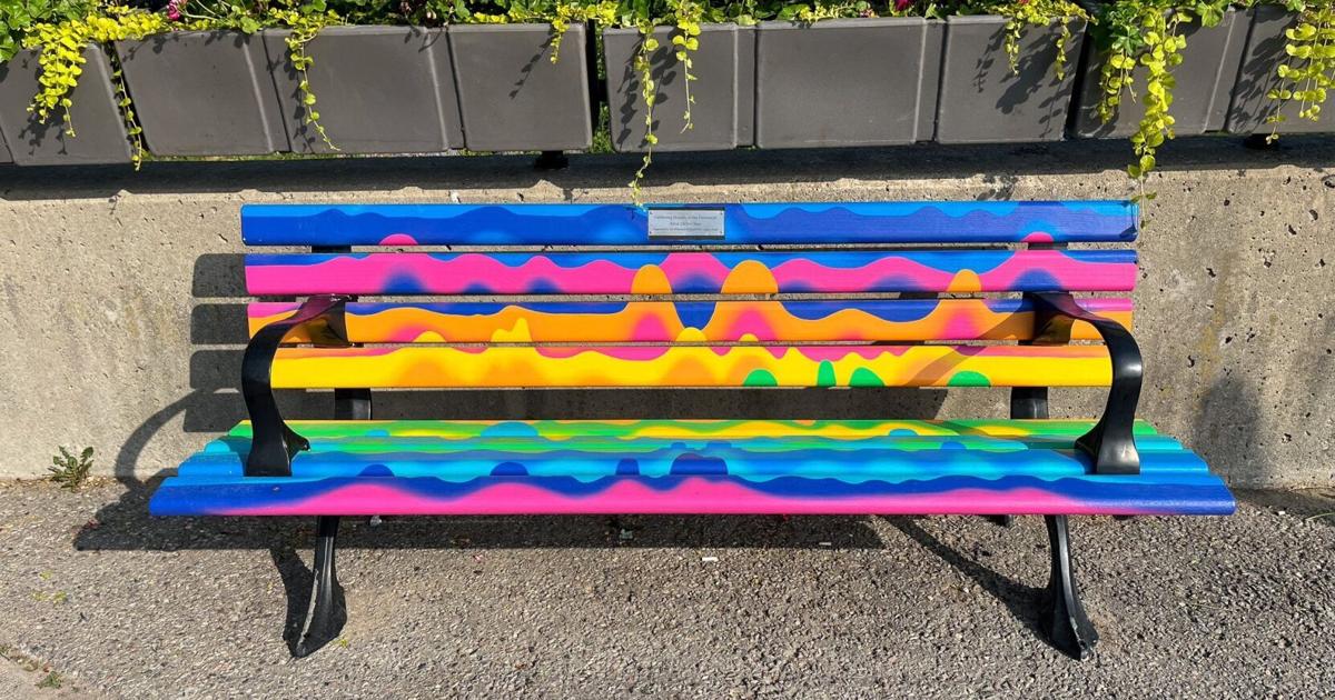 Bench Region New colourful benches on Main Street celebrate diversity