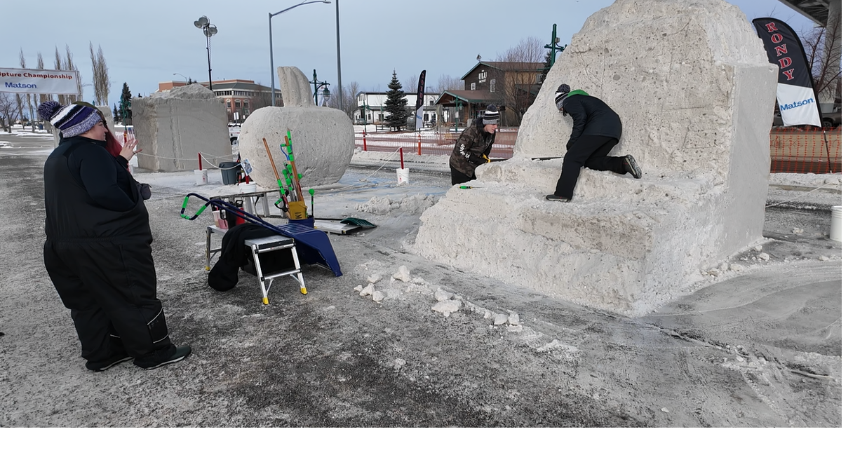 Snow sculpture showdown begins as 90th Fur Rondy gets underway | Fur ...