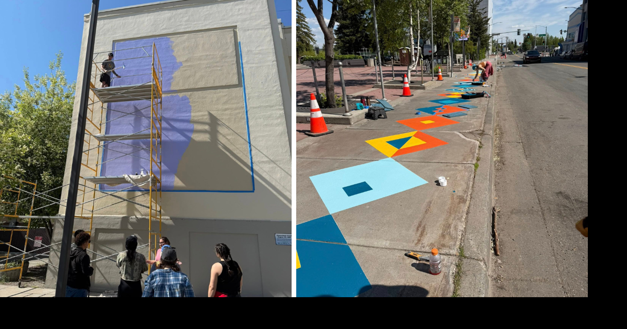 Fairbanks City Hall mural highlights climate and cultural heritage