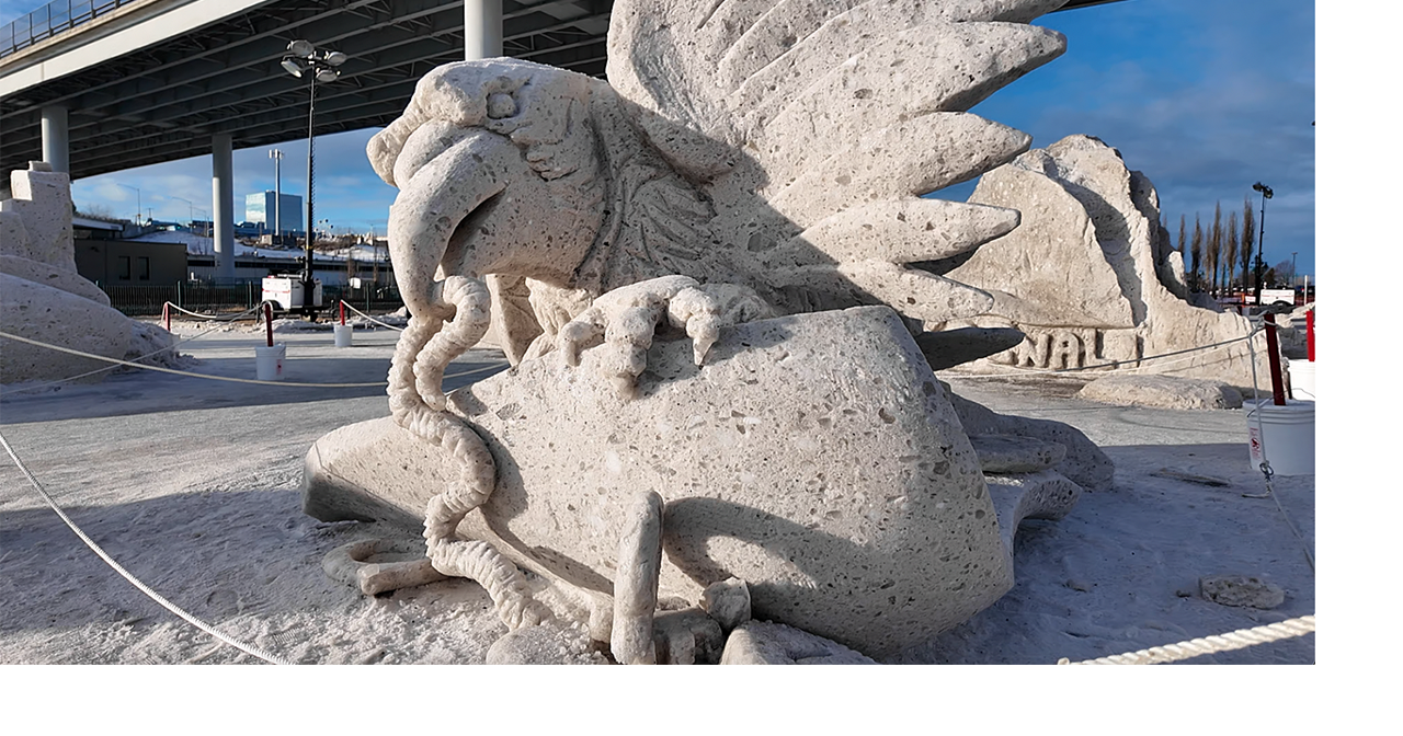 Fur Rondy Snow Sculpture competition showcases unique artistry despite ...