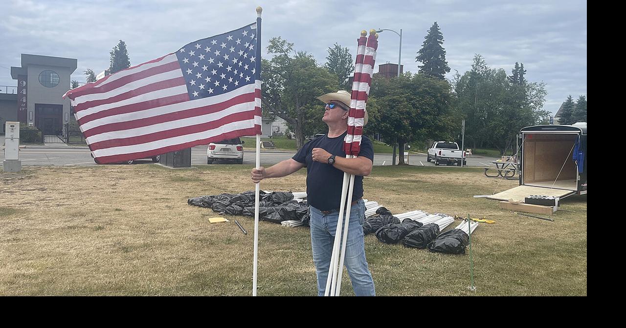 Anchorage Field of Service honors military with 500 American flags