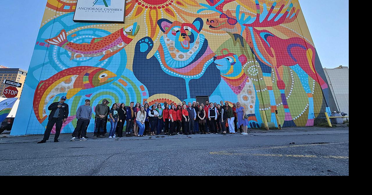 New mural brings Alaska-inspired color to downtown Anchorage