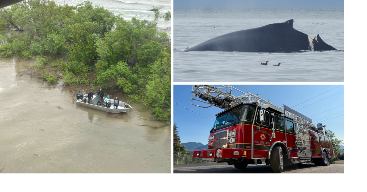 AROUND ALASKA: Whale Injury, Boater Rescue, and Firetruck Upgrade!