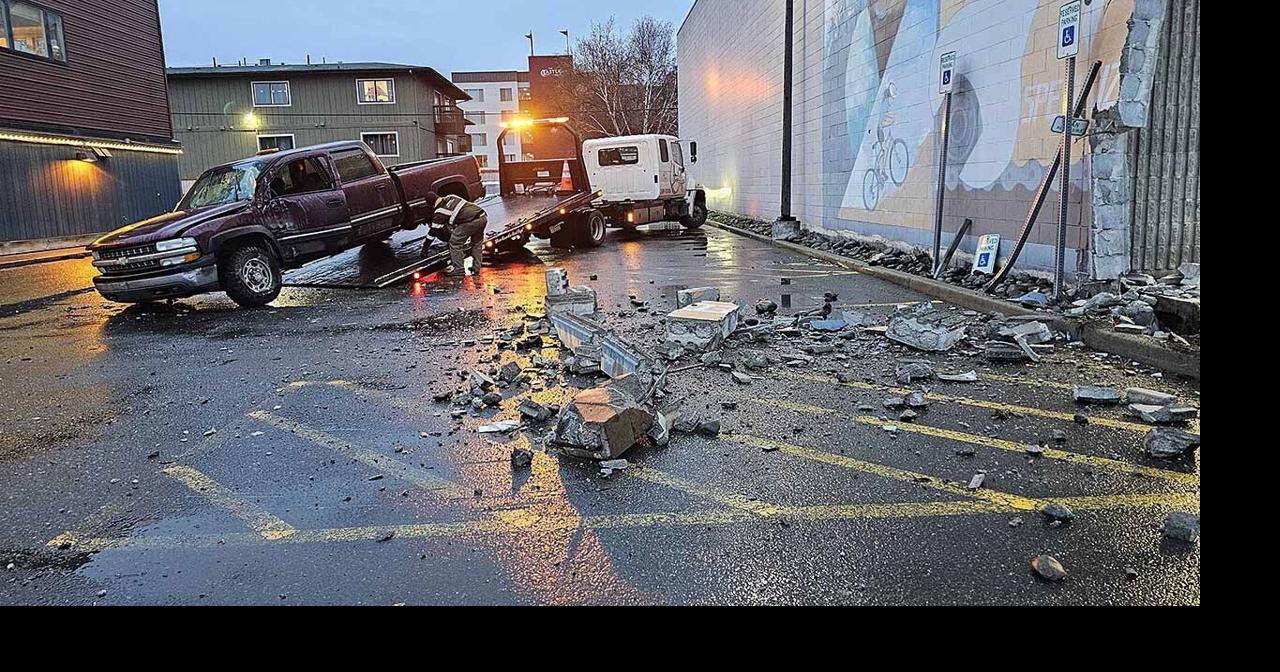 Truck crashes into Anchorage bicycle shop, causing significant damage