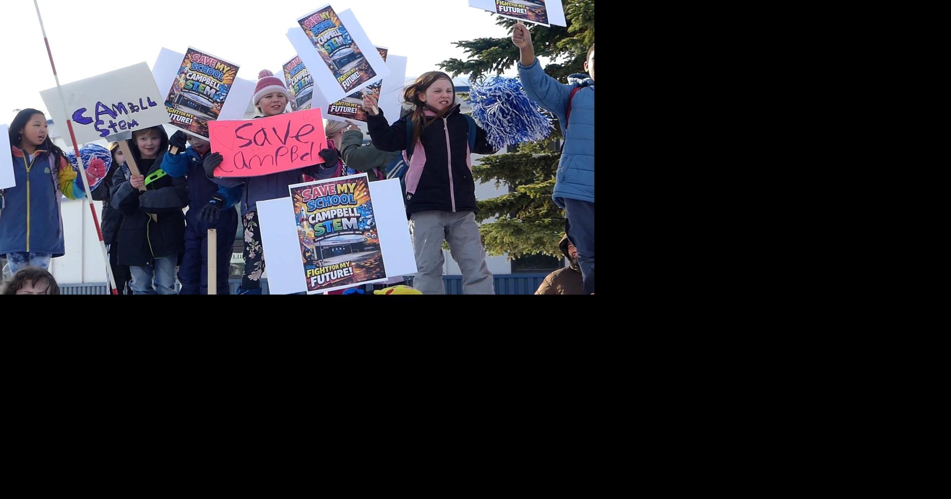 Anchorage students rally to save Campbell STEM Elementary