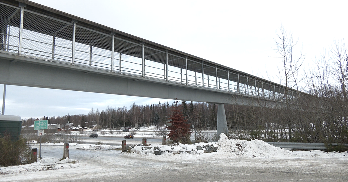 Bridge Rbbit Rabbit Creek pedestrian bridge reopens after being damaged by windstorm ...