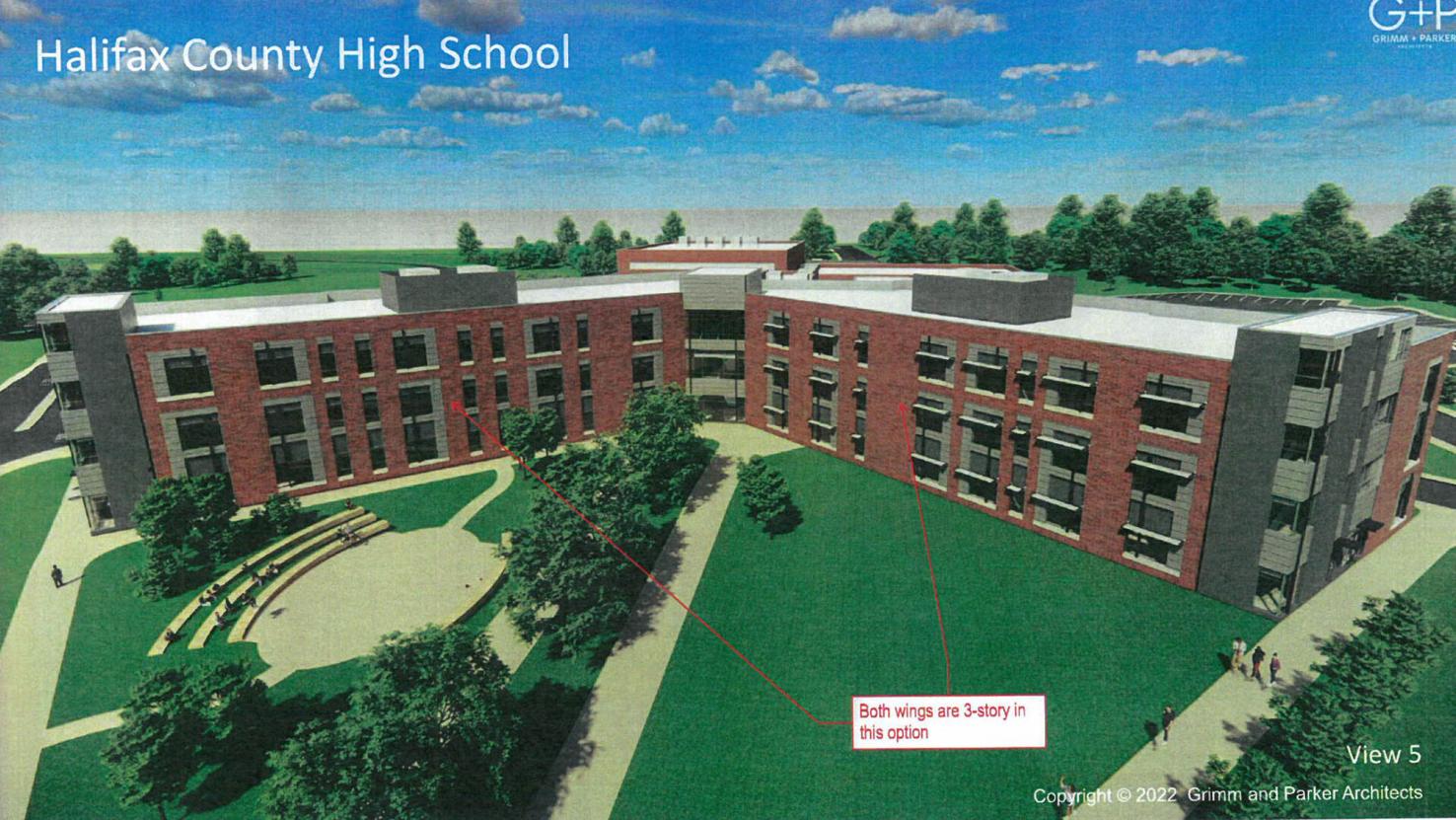 Updated design for new Halifax County High School approved Education