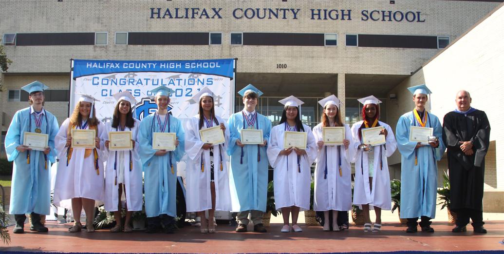 Halifax County High School class of 2021 graduates in drivethru