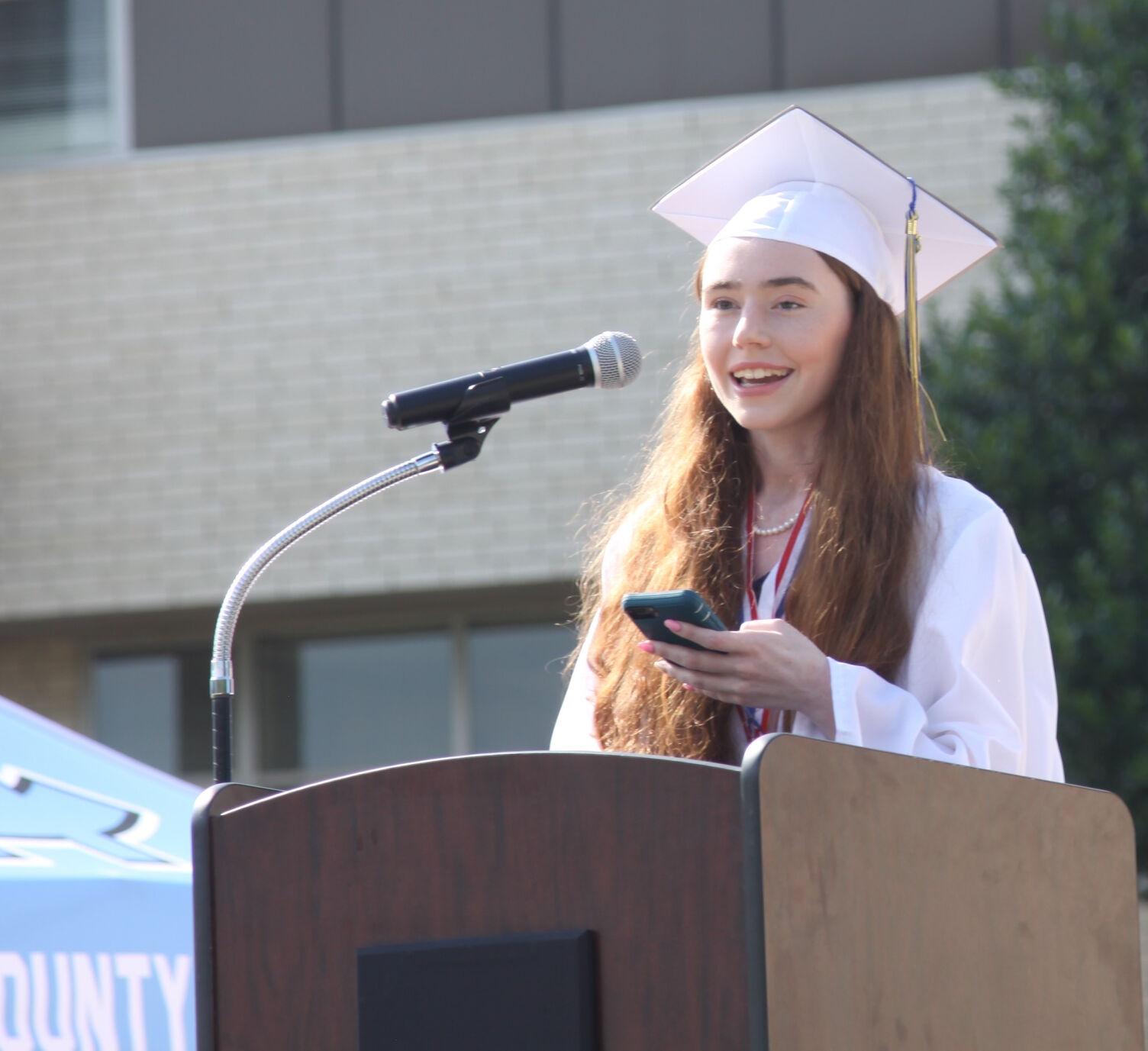 Halifax County High School class of 2021 graduates in drivethru