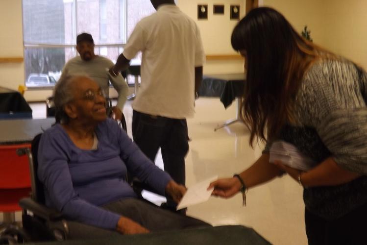 Nursing home residents receive cards decorated with personal touch