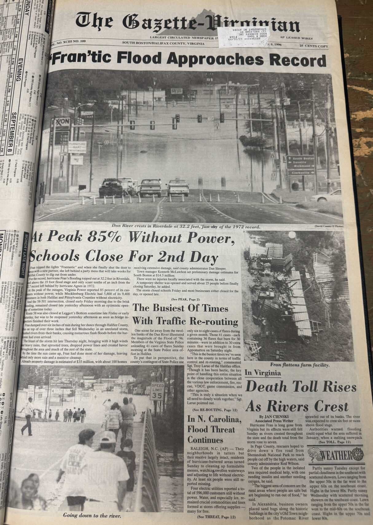 30 years ago: A 'Fran'tic ordeal in Halifax County | Local News