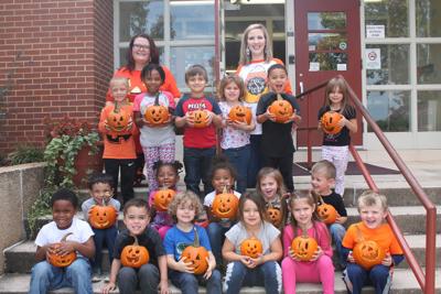 Meadville Elementary School Pre-K Class Carves Jack-O-Lanterns