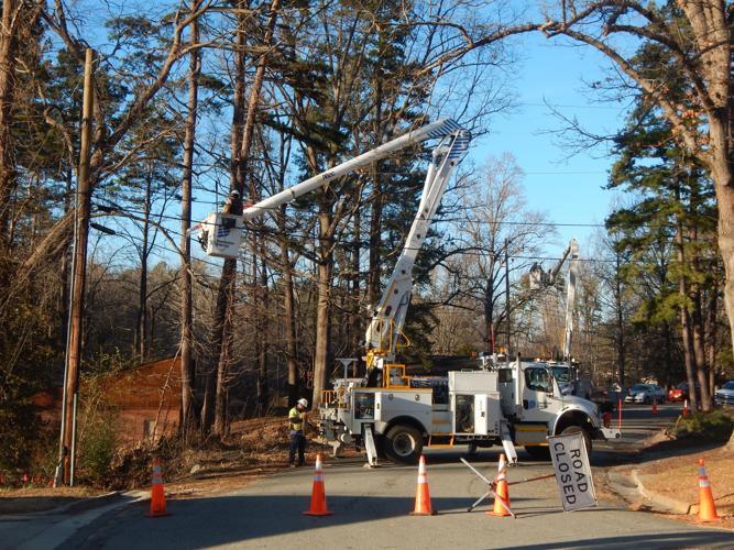 Strong wind gusts blow tree on power lines, sparking outage | Local ...