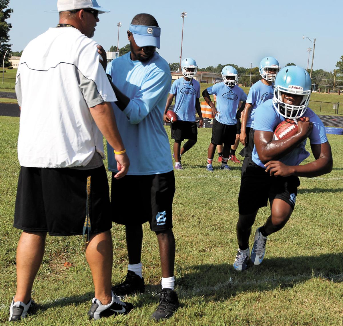 Halifax County High School coaching staff working on cross training