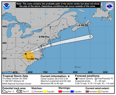 Downed Trees Power Outages Predicted In The Wake Of Tropical Storm Yourgv Com