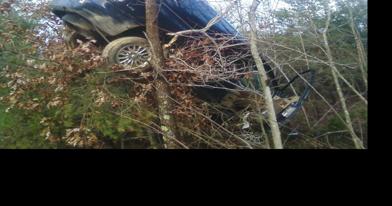 Driver airlifted after van ends up in tree | Local News | yourgv.com