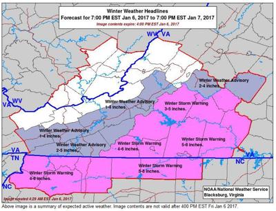 Update 5 To 8 Inches Of Snow Possible Winter Storm Warning