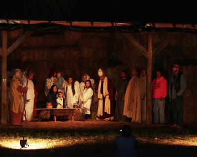 Live nativity play