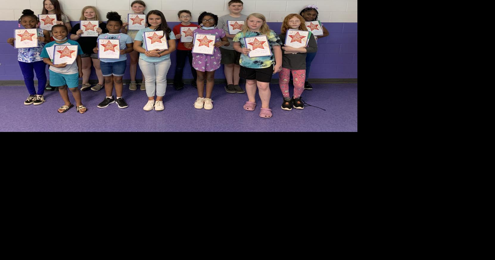 Students of the month honored at Cluster Springs Elementary School