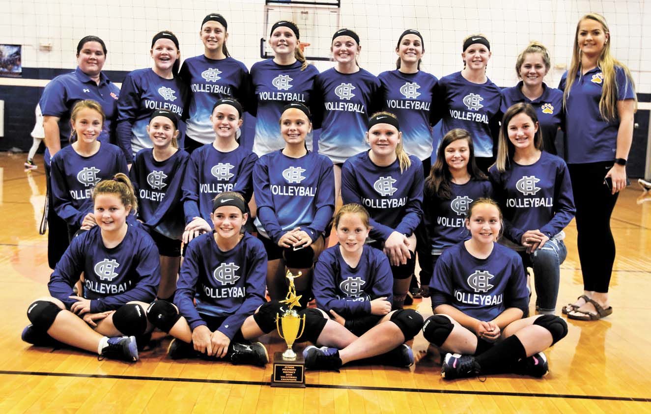 HCMS Lions spikers win fourth straight district title with 2-0