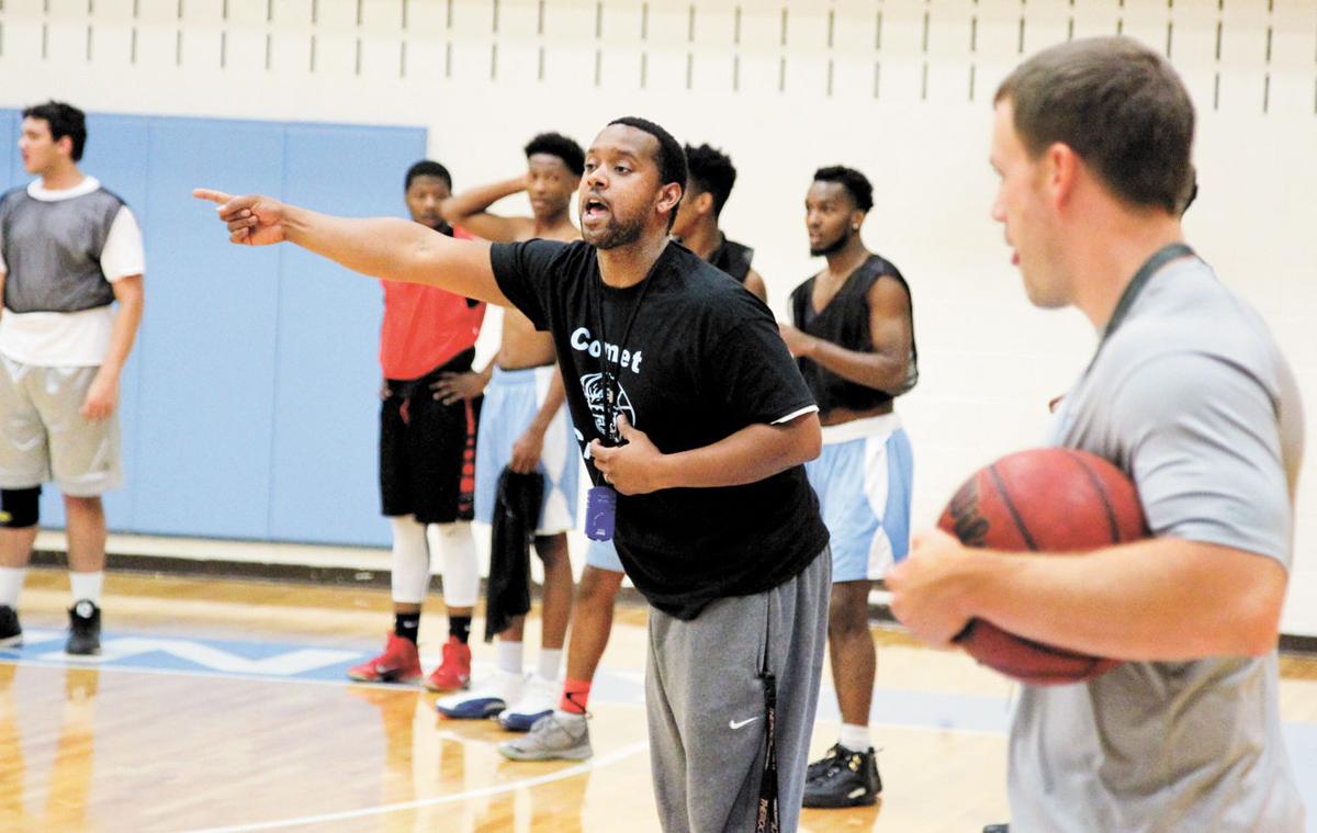 Hchs Head Boys Basketball Coach Sterling Williams Greets 28 Players On Opening Day Local Sports Yourgv Com