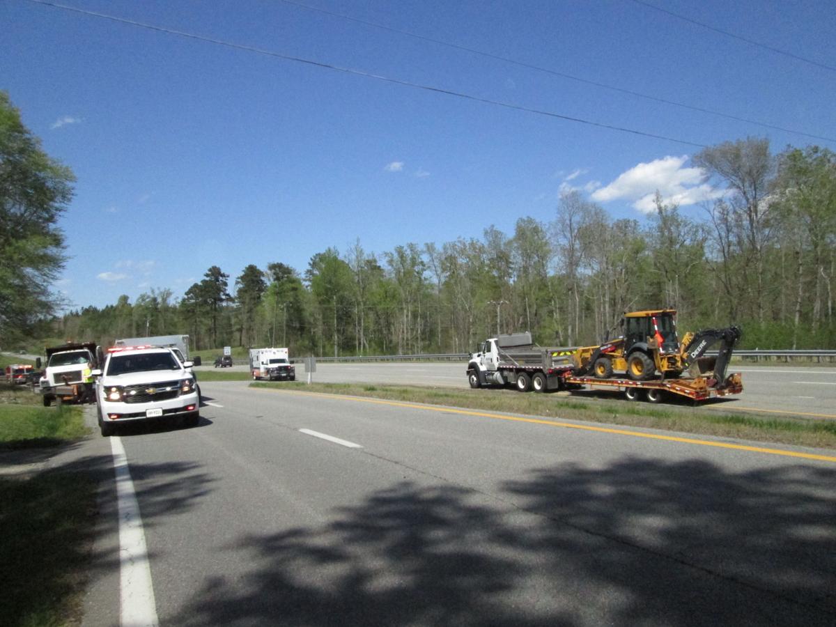 Tree limb strikes VDOT truck Local News