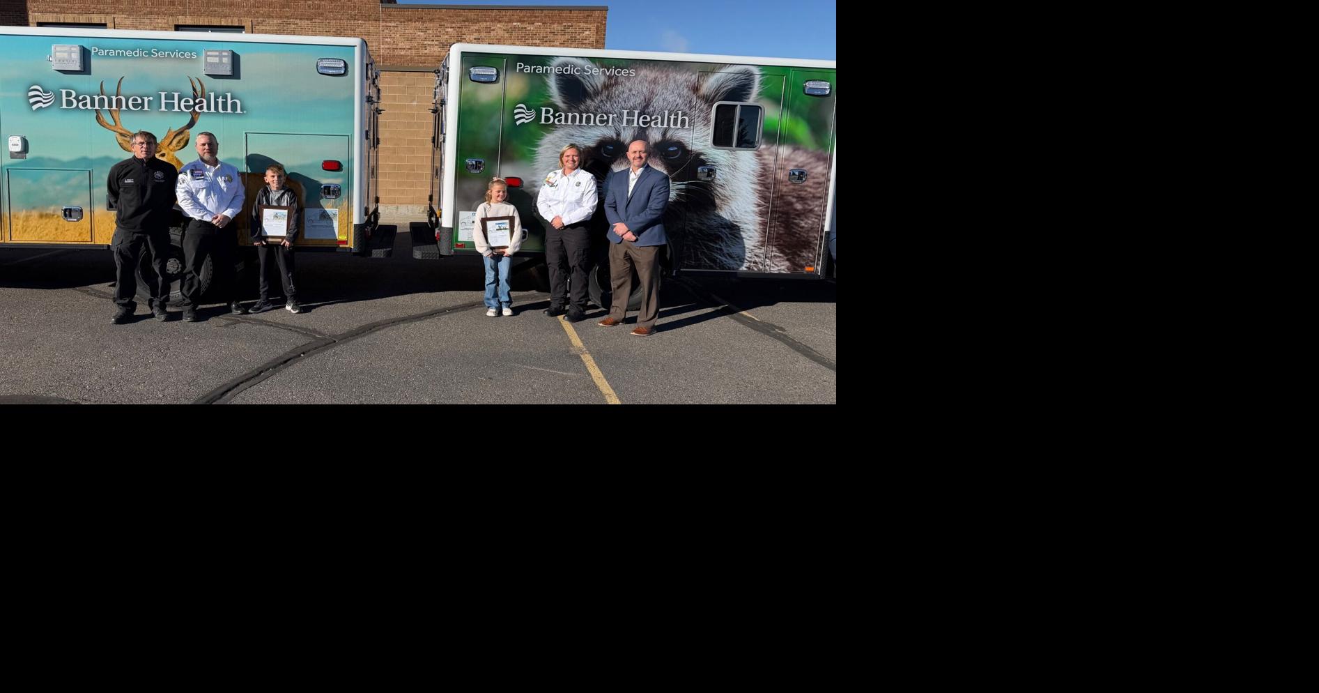 Two Verda James Elementary students win Banner Health ambulance coloring contest