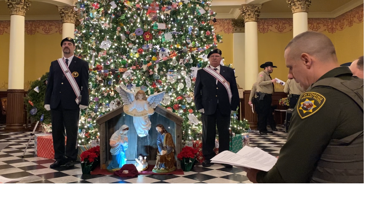 Nativity blessing honors law enforcement at annual Wyoming Capitol event