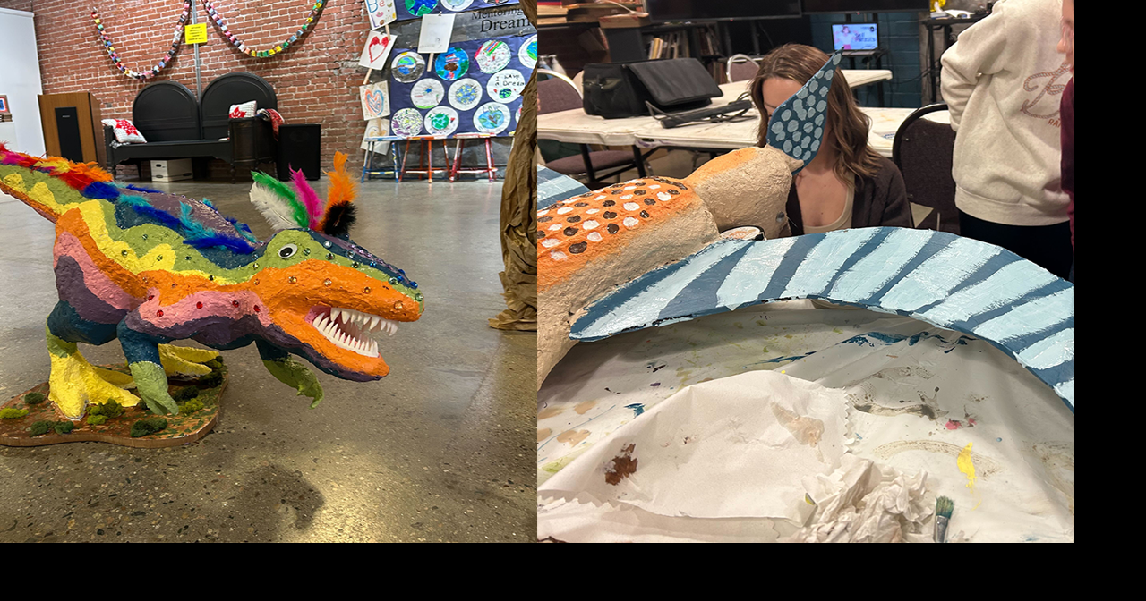 Art 321 Mini Masters finish their Dinosaurs, prepare for Myths in February