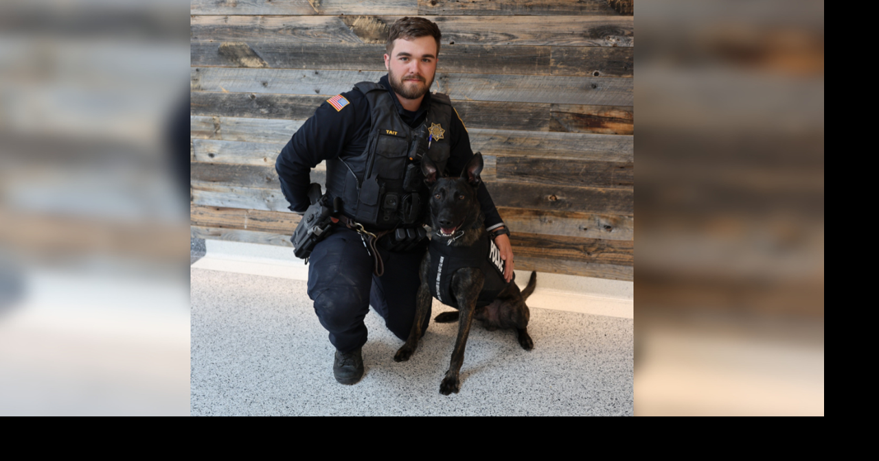 Cheyenne PD K-9 Zeke shows off new bullet-resistant vest