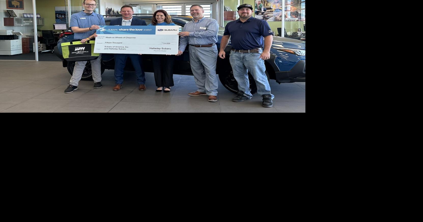 Halladay Subaru donates $15K to Meals on Wheels in Cheyenne amid rising costs
