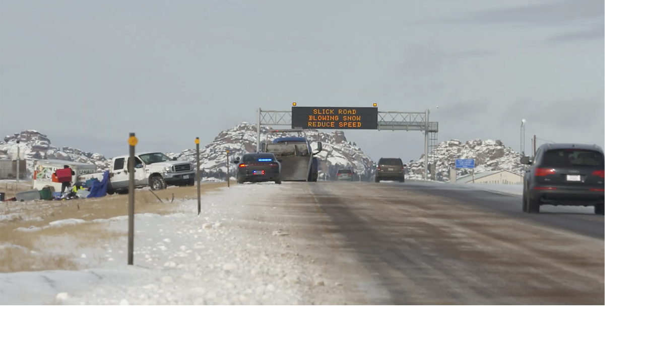Wyoming officials urge caution as winter driving conditions persist