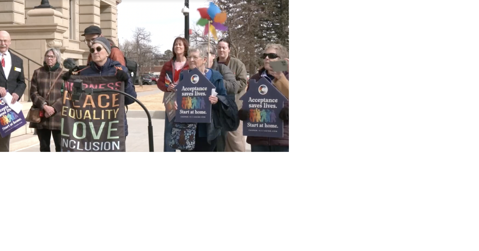 LGBTQ+ community gathers at the Wyoming State Capitol for Equality Day