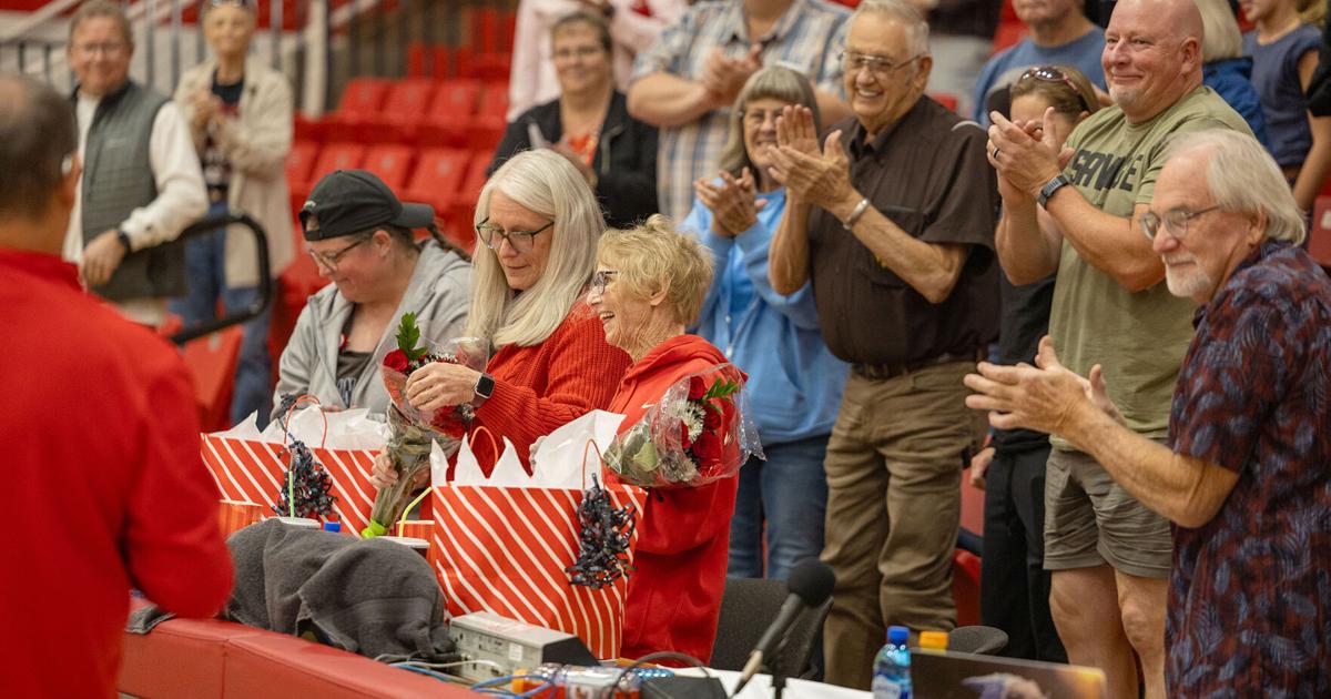 Score, book keepers for Casper College volleyball honored for 25 years of service