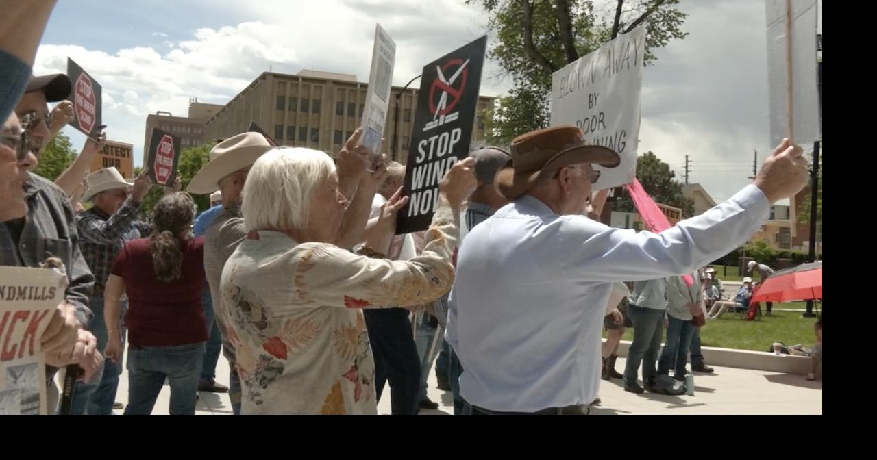 Wyoming Capitol rally calls for review of wind projects, eagles